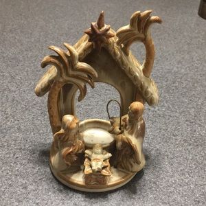 Nativity Scene Candle Holder